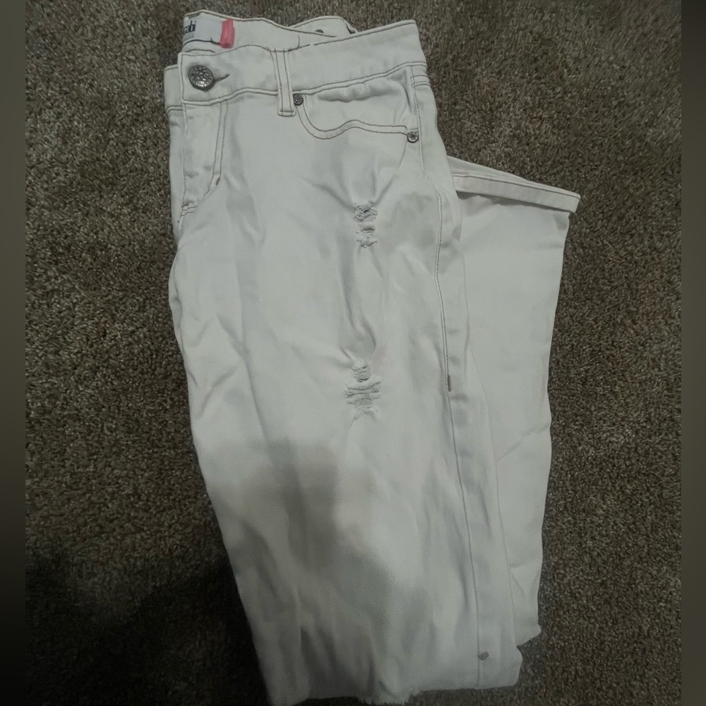 white ripped jeans